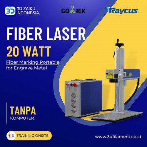 Zaiku Industrial Fiber Marking Laser Tabletop Raycus Power 20 Watt - Tanpa Komputer